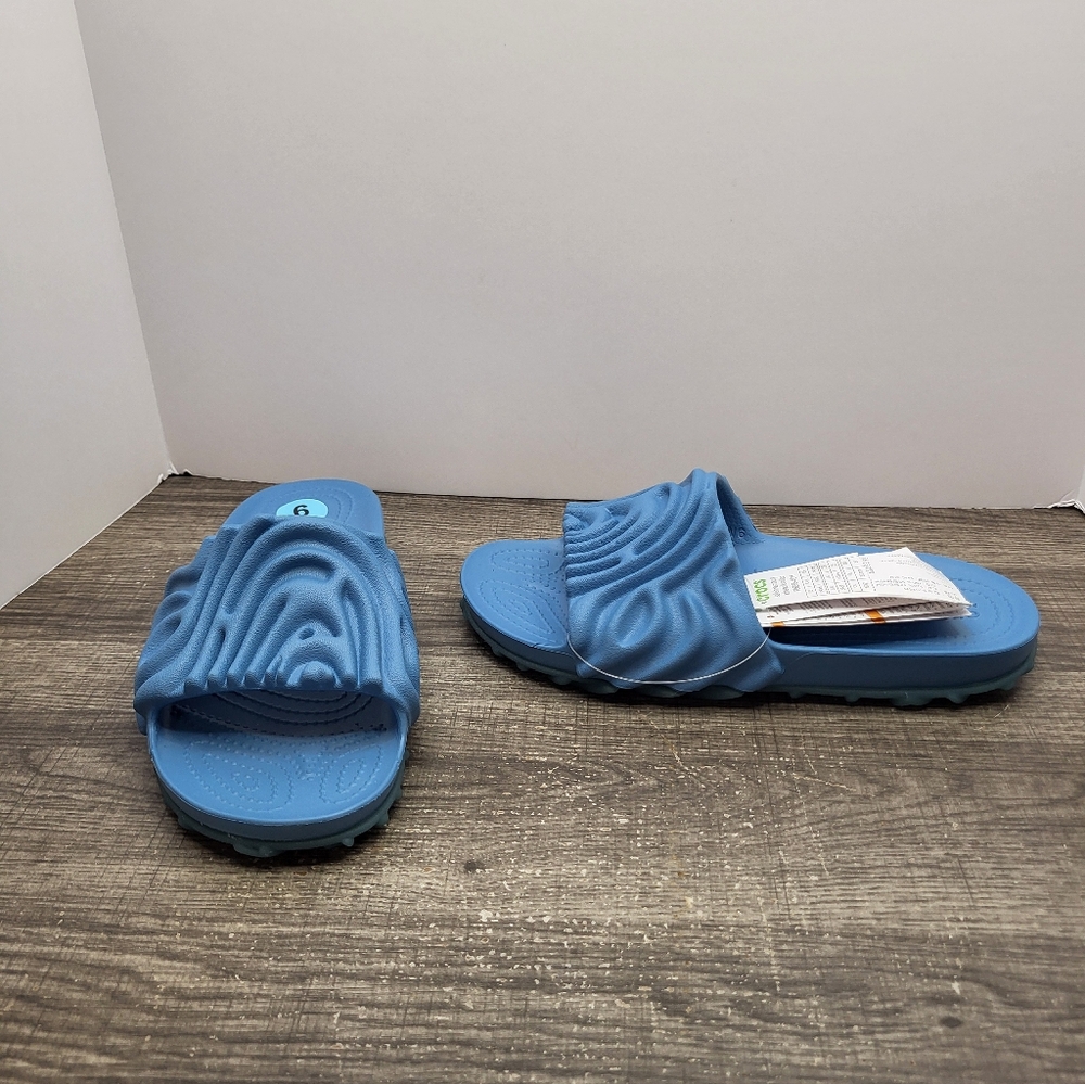 Crocs Salehe Bembury The Pollex Slide Womens Sandals US Size 6 Blue New